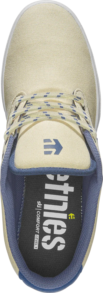 ETNIES Jameson 2 Eco Shoes Tan/Blue/White Men's Skate Shoes Etnies 