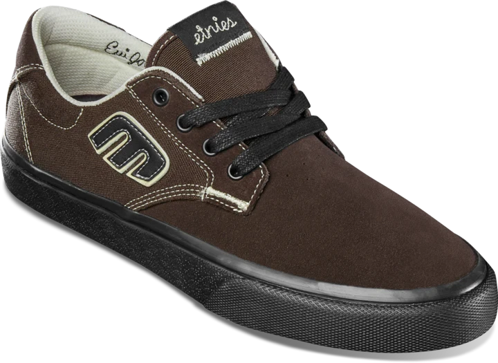 ETNIES Barge Plus X Julian Lewis Shoes Brown/Black Men's Skate Shoes Etnies 