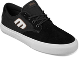 ETNIES Barge Plus Shoes Black/White Men's Skate Shoes Etnies 