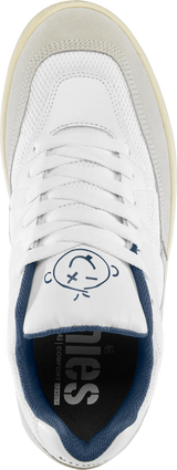 ETNIES Snake Shoes White/Navy Men's Skate Shoes Etnies 