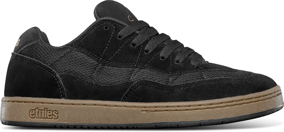 ETNIES Snake Shoe Black/Gum Men's Skate Shoes Etnies 