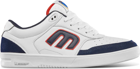 ETNIES The Aurelien Michelin Shoes White/Navy/Red Men's Skate Shoes Etnies 