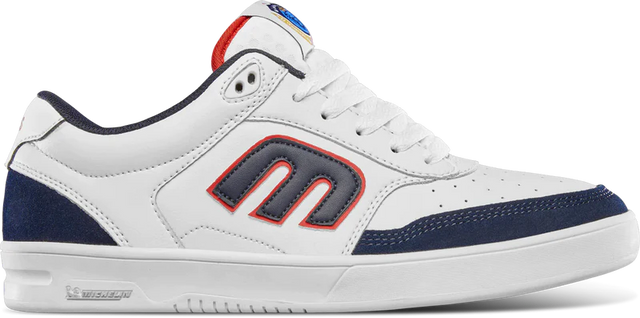 ETNIES The Aurelien Michelin Shoes White/Navy/Red Men's Skate Shoes Etnies 