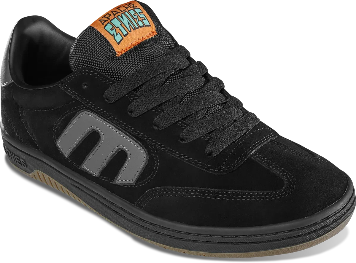 ETNIES Locut X Apache Shoes Black/Grey/Gum Men's Skate Shoes Etnies 