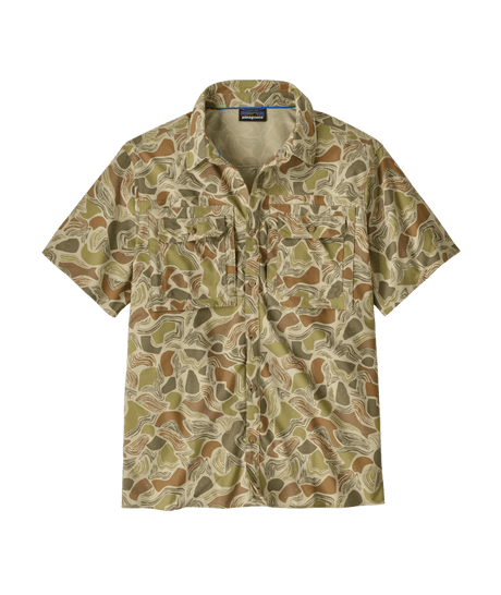 PATAGONIA Self-Guided Sun Short Sleeve Button Up Coastal Edge/Weathered Stone Men's Short Sleeve Button Up Shirts Patagonia 
