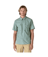 PATAGONIA Short-Sleeved Self-Guided Sun Shirt Thermal Blue Men's Short Sleeve Button Up Shirts Patagonia 