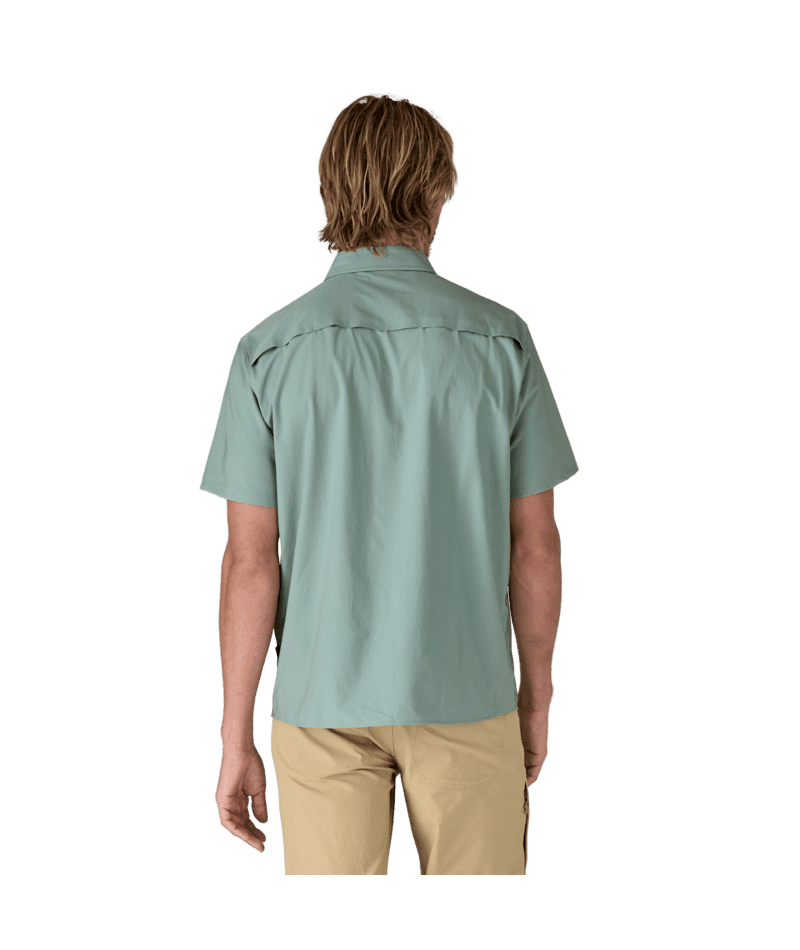 PATAGONIA Short-Sleeved Self-Guided Sun Shirt Thermal Blue Men's Short Sleeve Button Up Shirts Patagonia 