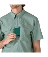 PATAGONIA Short-Sleeved Self-Guided Sun Shirt Thermal Blue Men's Short Sleeve Button Up Shirts Patagonia 