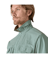 PATAGONIA Short-Sleeved Self-Guided Sun Shirt Thermal Blue Men's Short Sleeve Button Up Shirts Patagonia 