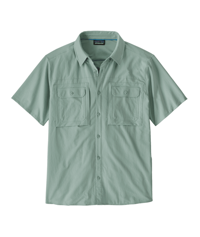PATAGONIA Short-Sleeved Self-Guided Sun Shirt Thermal Blue Men's Short Sleeve Button Up Shirts Patagonia 