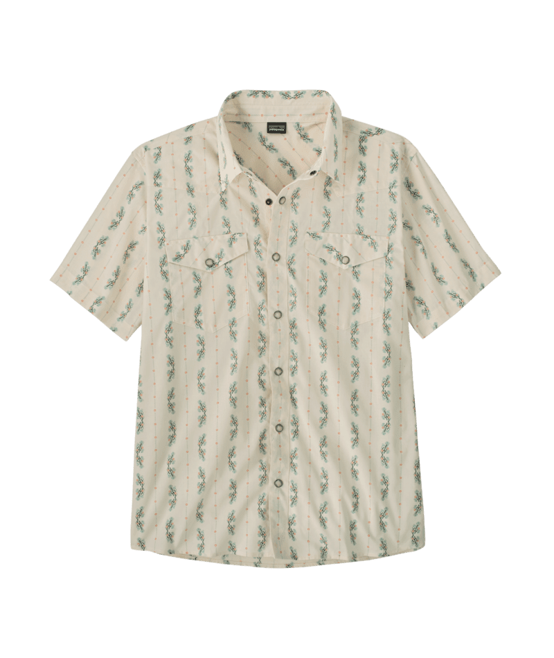 PATAGONIA Go-To Western Short Sleeve Button Up Lowlands/Natural Men's Short Sleeve Button Up Shirts Patagonia 
