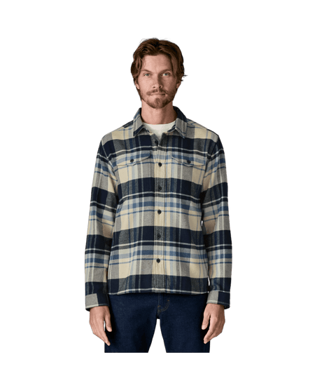 PATAGONIA Fjord Flannel Longsleeve Button-Up Shirt Hibernate/Sunken Blue Men's Long Sleeve Button Up Shirts Patagonia 