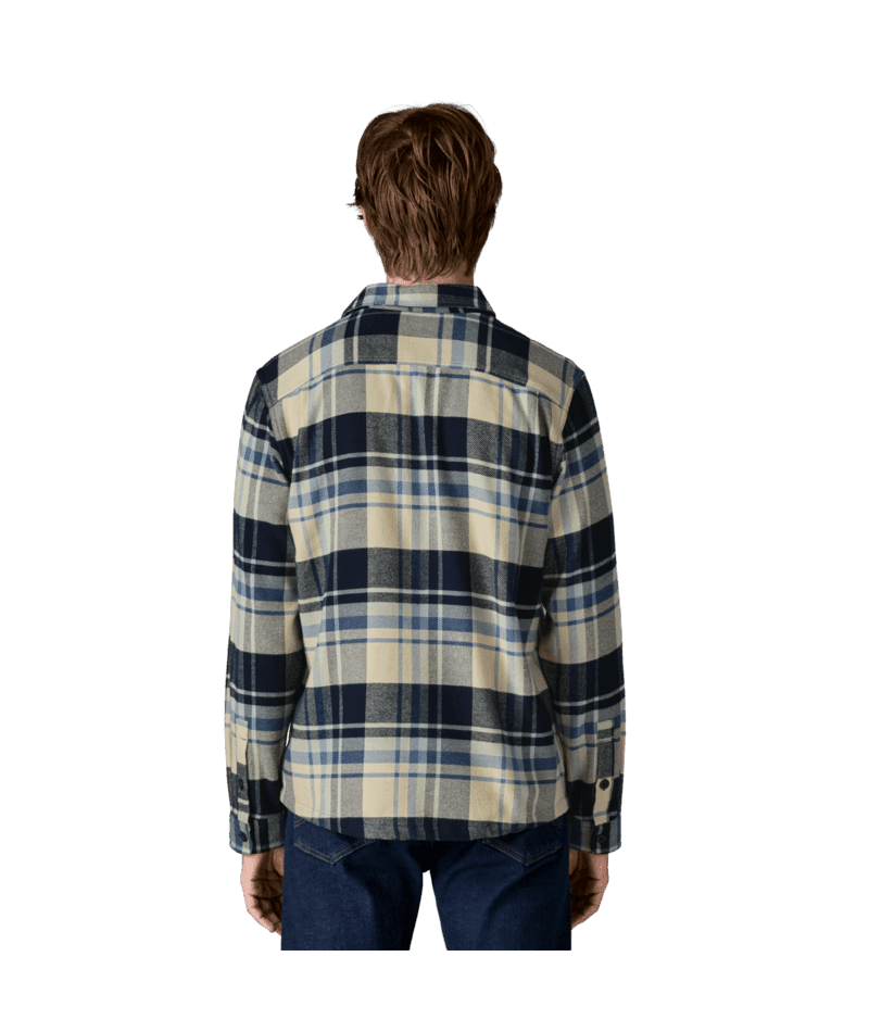 PATAGONIA Fjord Flannel Longsleeve Button-Up Shirt Hibernate/Sunken Blue Men's Long Sleeve Button Up Shirts Patagonia 