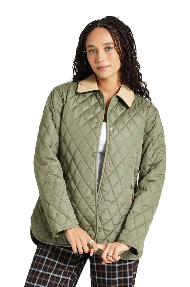 BRIXTON Women's Cass Jacket Olive Surplus Women's Street Jackets Brixton 