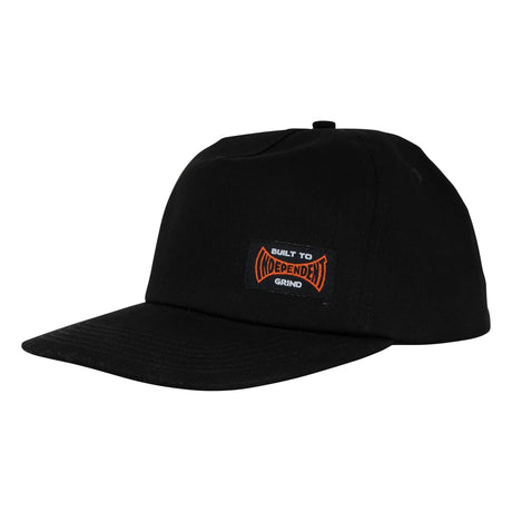 INDEPENDENT Built To Grind Snapback Hat Black Men's Hats Independent 