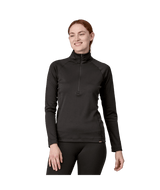 PATAGONIA Capilene Midweight Zip-Neck Pullover Black Women's Base Layers Patagonia 