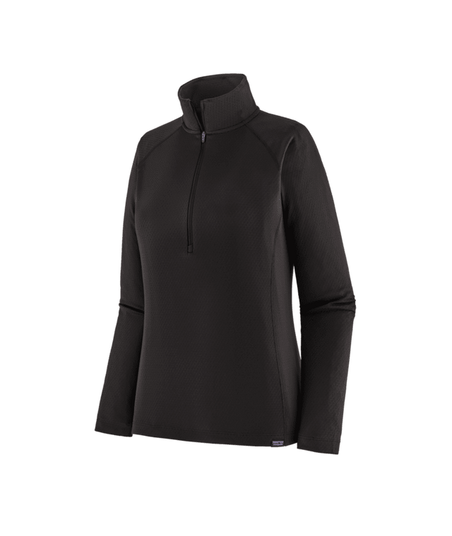 PATAGONIA Capilene Midweight Zip-Neck Pullover Black Women's Base Layers Patagonia 