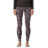 PATAGONIA Women's Cap Mid-Weight Base Layer Pant Across Oceans/Dulse Mauve Women's Base Layers Patagonia 