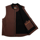 INDEPENDENT Built To Grind Canvas Vest Chocolate Men's Vests Independent 
