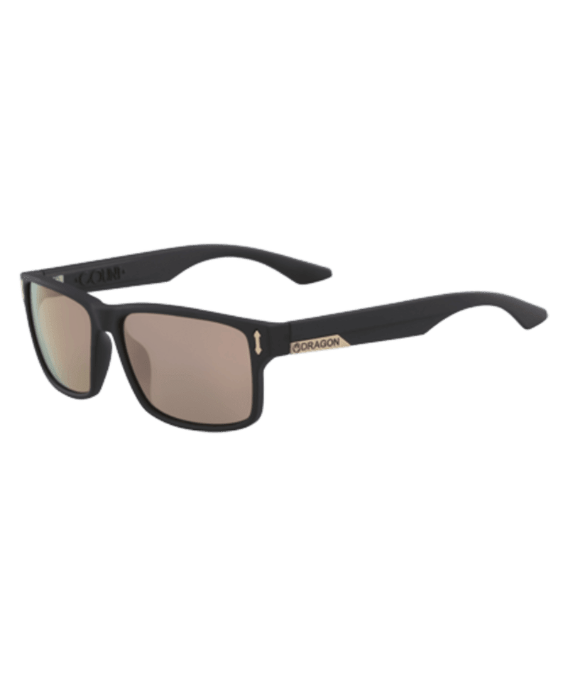 DRAGON Count Matte Black - Lumalens Rose Gold Ion Sunglasses Sunglasses Dragon 