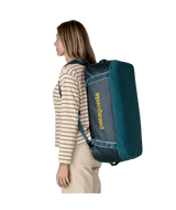 PATAGONIA Black Hole 55L Duffel Tidal Teal With Luminous Pink Duffle Bags Patagonia 