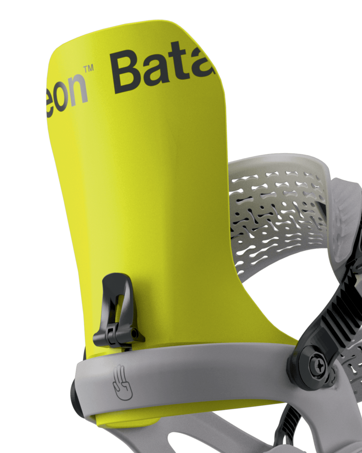 BATALEON Chaos AsymWrap Snowboard Bindings Neon Yellow 2026 Men's Snowboard Bindings Bataleon 