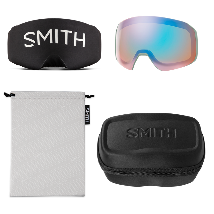 SMITH 4D MAG S Sage Brush + ChromaPop Sun Black + ChromaPop Storm Blue Sensor Mirror Snow Goggle Snow Goggles Smith 