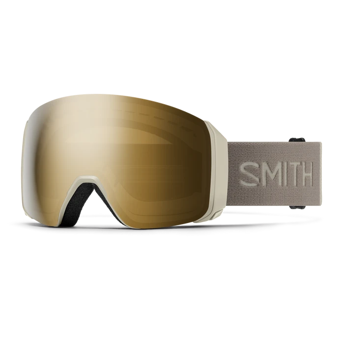 SMITH 4D Mag XL Chalk - ChromaPop Sun Black Gold Mirror + ChromaPop Storm Blue Sensor Mirror Snow Goggle Snow Goggles Smith 