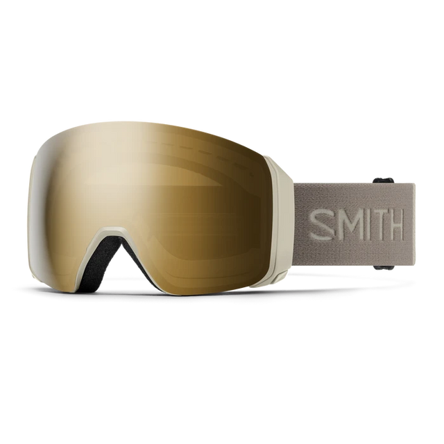 SMITH 4D Mag XL Chalk - ChromaPop Sun Black Gold Mirror + ChromaPop Storm Blue Sensor Mirror Snow Goggle Snow Goggles Smith 