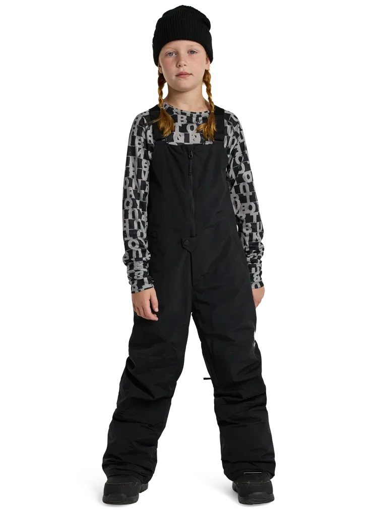 BURTON Kid's Skylar 2L Bib Snow Pants True Black 2026 Youth Snow Pants Burton 