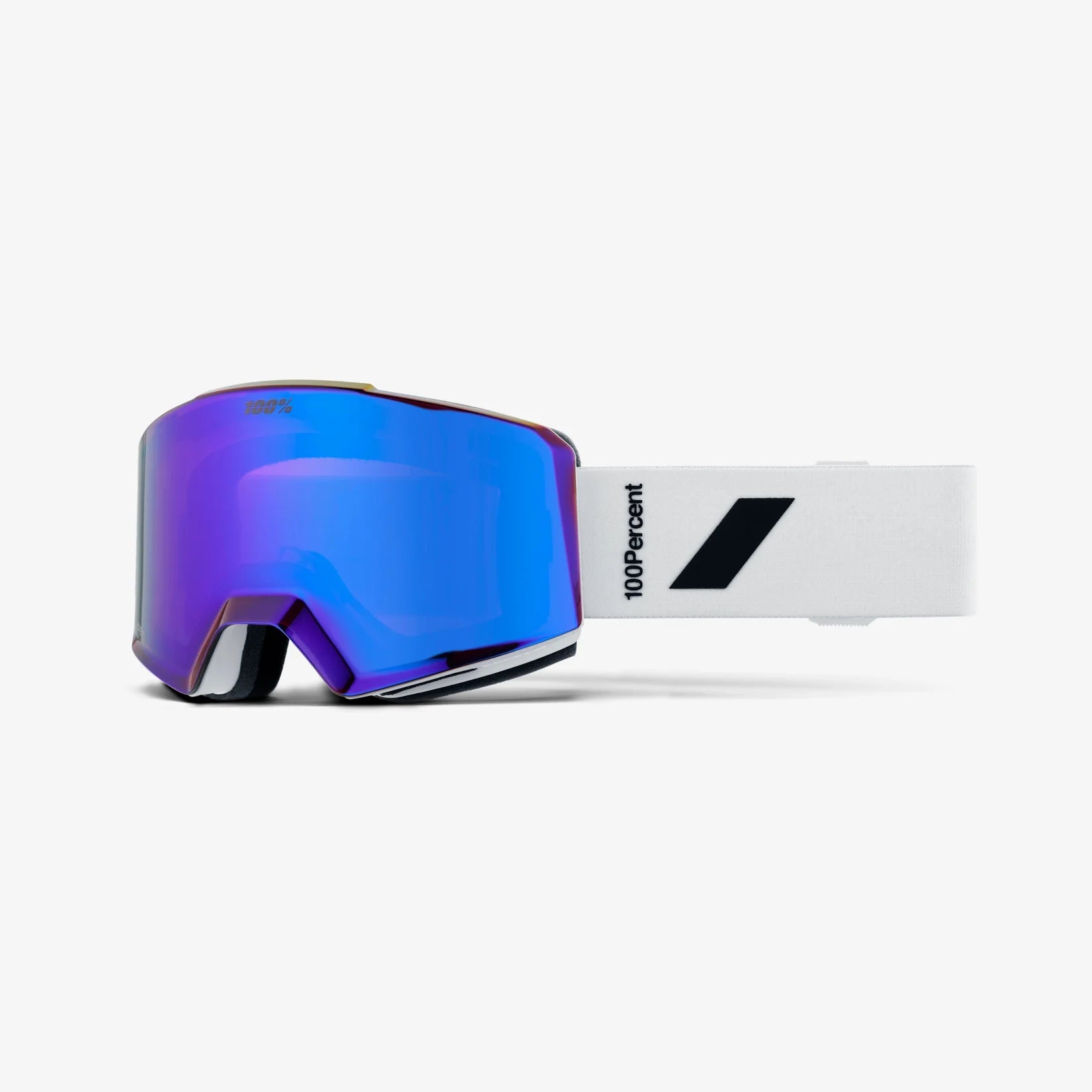 100% Norg White - HiPER Violet MIrror + HiPER Turquoise Mirror Snow Goggle Snow Goggles 100% 