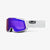 100% Snowcraft XL White - HiPER Violet Mirror + HiPER Silver Flash Mirror Snow Goggle Snow Goggles 100% 