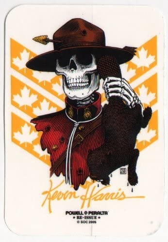 POWELL PERALTA Harris Mountie Sticker Stickers Powell Peralta 