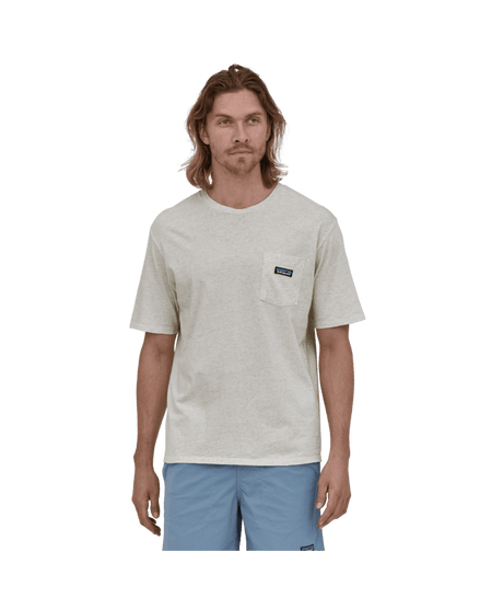 PATAGONIA Daily Pocket T-Shirt Birch White Men's Short Sleeve T-Shirts Patagonia 