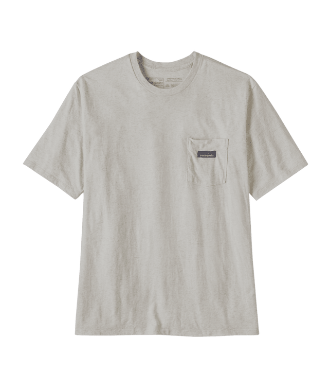 PATAGONIA Daily Pocket T-Shirt Birch White Men's Short Sleeve T-Shirts Patagonia 