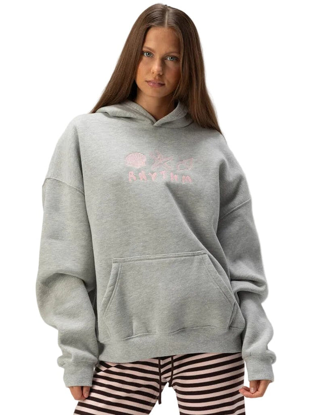 RHYTHM Women's Shelly Oversized Hoodie Gray Women's Crewnecks Rhythm 
