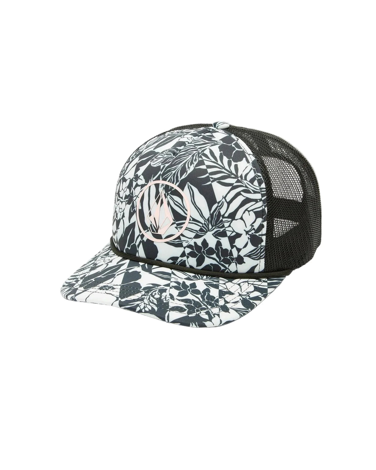 VOLCOM Women's Into Paradise Trucker Hat Black Ecru Women's Hats Volcom 