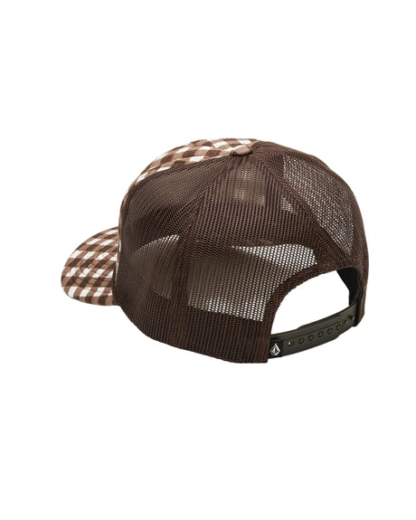 VOLCOM Women's Stone Plaid Trucker Hat Brownie Women's Hats Volcom 
