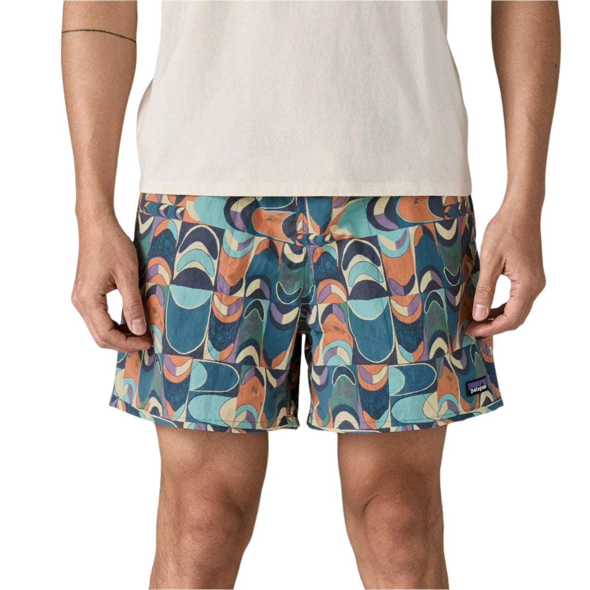 PATAGONIA Baggies 5" Boardshorts Swallowtail Geo: Still Blue Men's Boardshorts Patagonia 