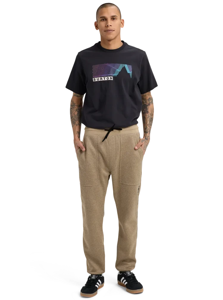 BURTON Burton Oak Fleece Pants Summit Taupe Heather Men's Sweatpants Burton 