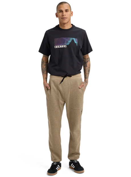 BURTON Burton Oak Fleece Pants Summit Taupe Heather Men's Sweatpants Burton 