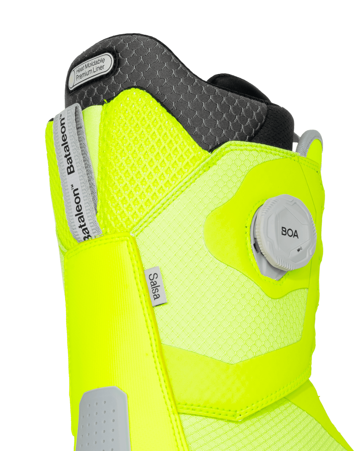 BATALEON Salsa Double BOA Snowboard Boots Neon Yellow 2026 Men's Snowboard Boots Bataleon 