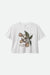 BRIXTON Women's Apple Blossom Boxy T-Shirt White Women's T-Shirts Brixton 