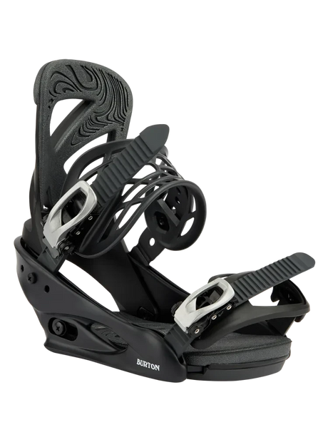 BURTON Women's Scribe Re:Flex Snowboard Bindings Black 2026 Women's Snowboard Bindings Burton 