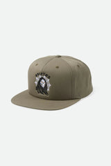 BRIXTON Reaper MP Snapback Hat Olive Surplus Men's Hats Brixton 