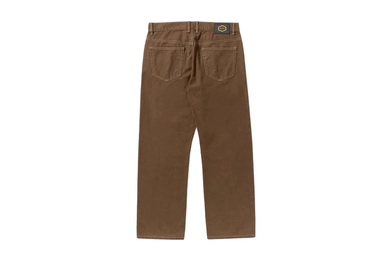 RVCA Dayshift 5 Pocket Pant Bombay Brown Men's Pants RVCA 