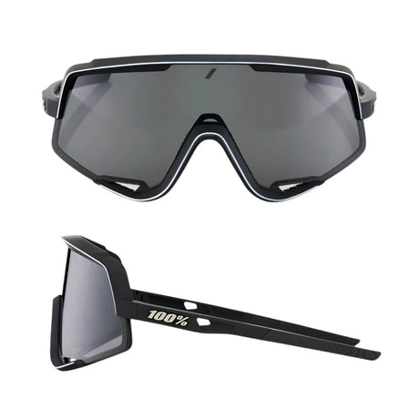 100% Glendale Soft Tact Black - Smoke Sunglasses Sunglasses 100% 