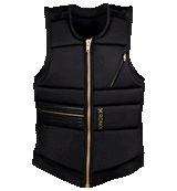 RONIX Women's Rise Impact Wake Vest Black/Gold Women's Wake Vests Ronix 