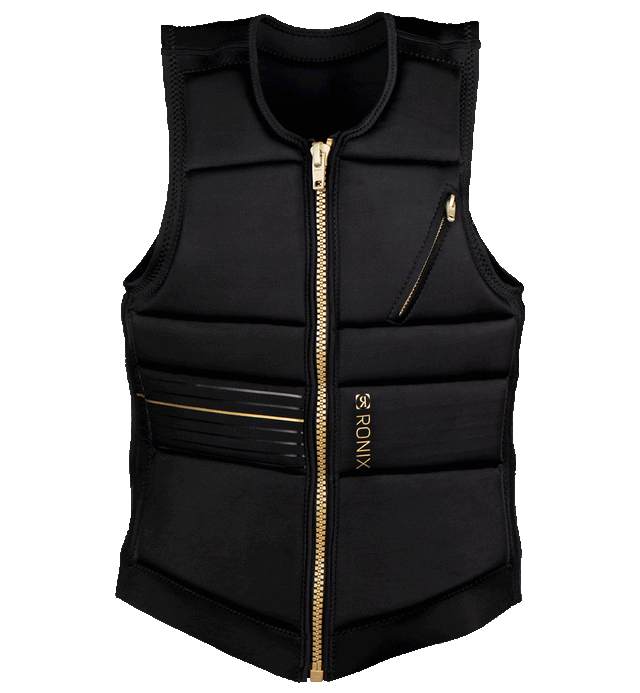 RONIX Women's Rise Impact Wake Vest Black/Gold Women's Wake Vests Ronix 