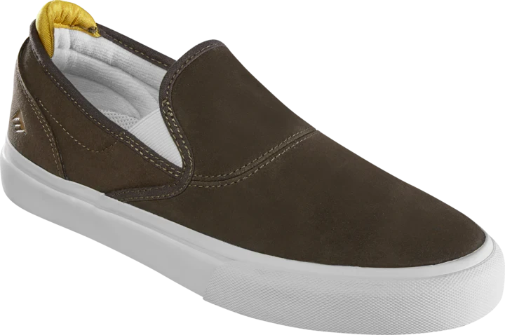 EMERICA Wino G6 Slip-On Shoes Brown/Tan Men's Skate Shoes Emerica 